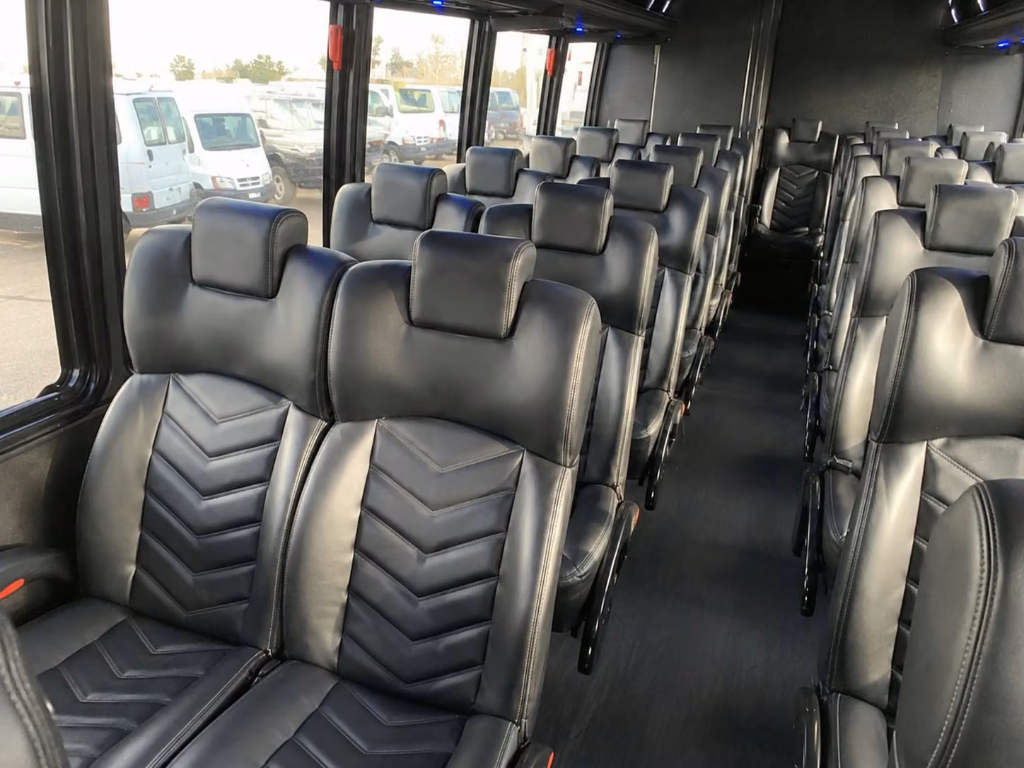 15 passenger minibus interior