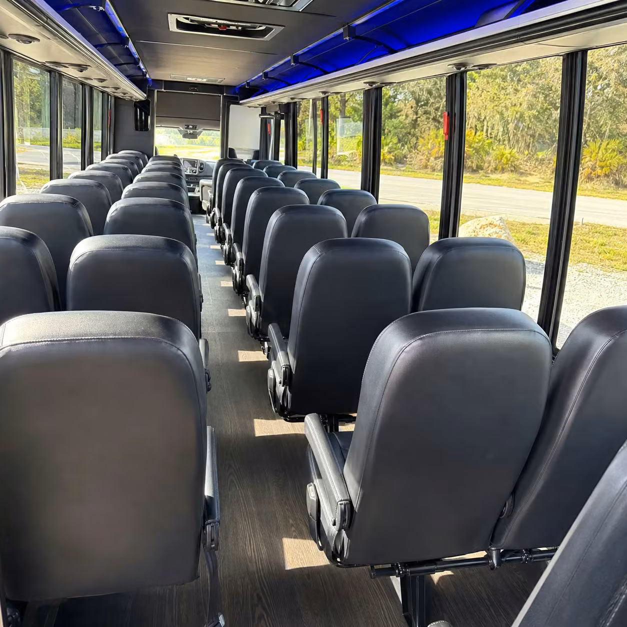 25 passenger minibus interior