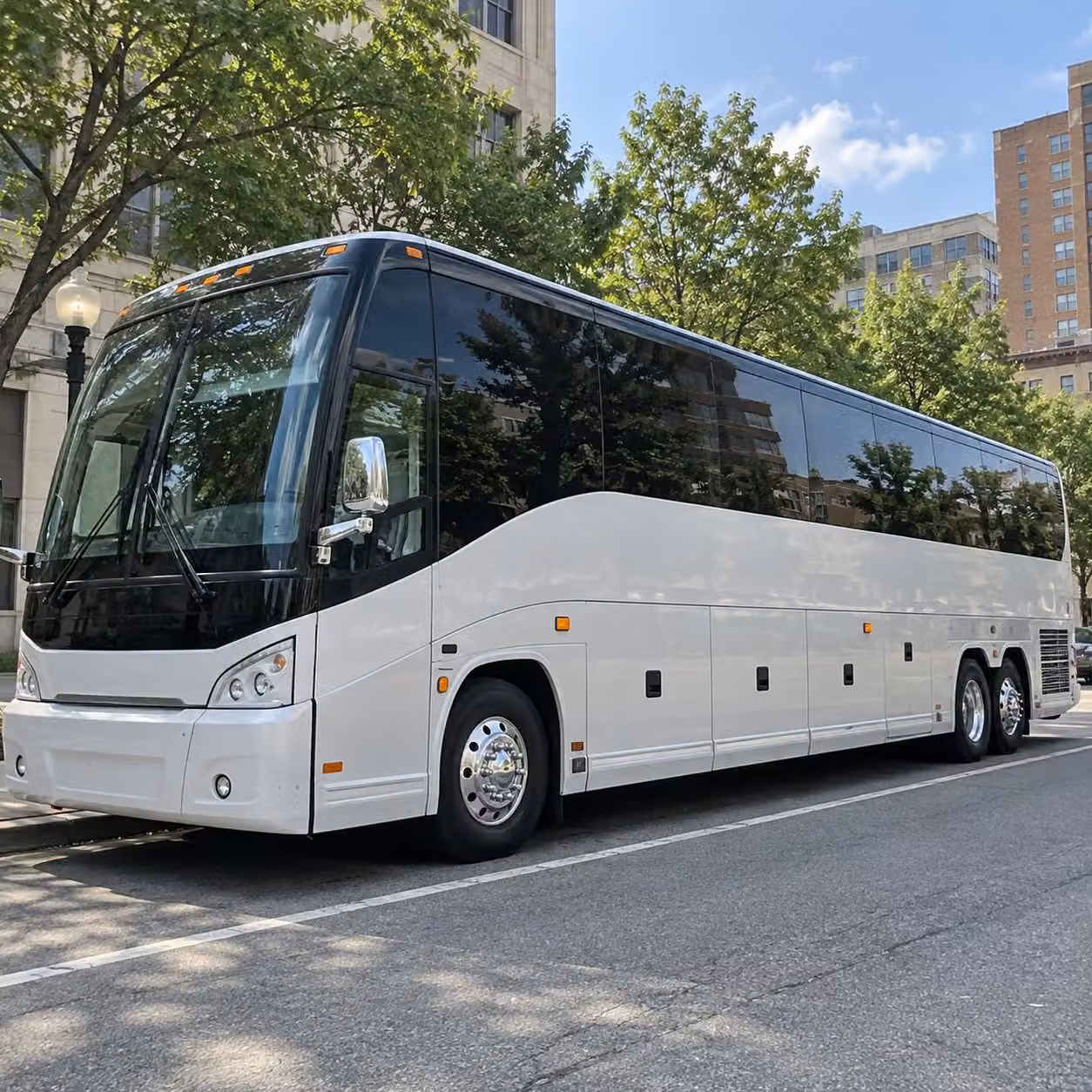 edison bridal party shuttle buses for getting ready day transfers